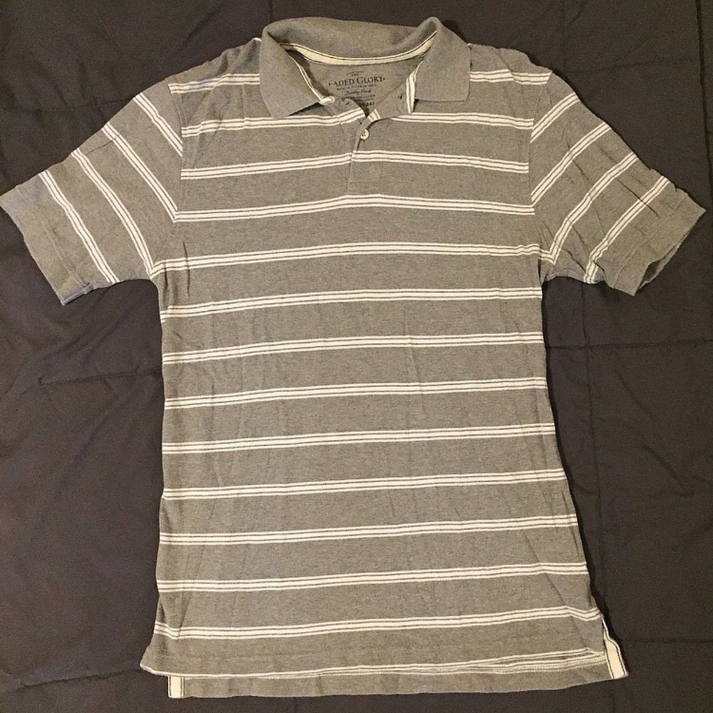 Faded Glory Striped Polo
